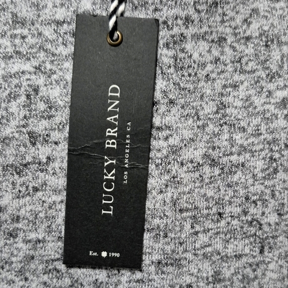 LUCKY BRAND Elegant Gray Knit Dress with Scarf - Picture 4 of 8